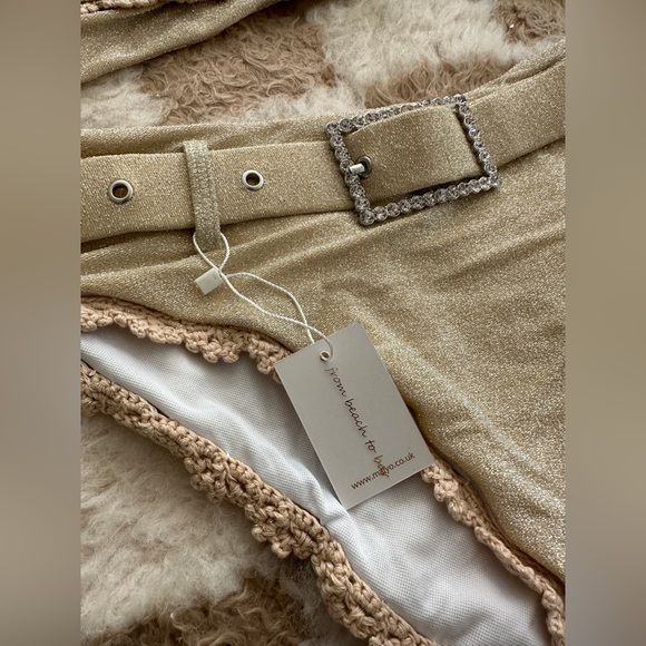 NWT Maiyo Claudia Bikini Set in Gold Size Large - Picture 7 of 9